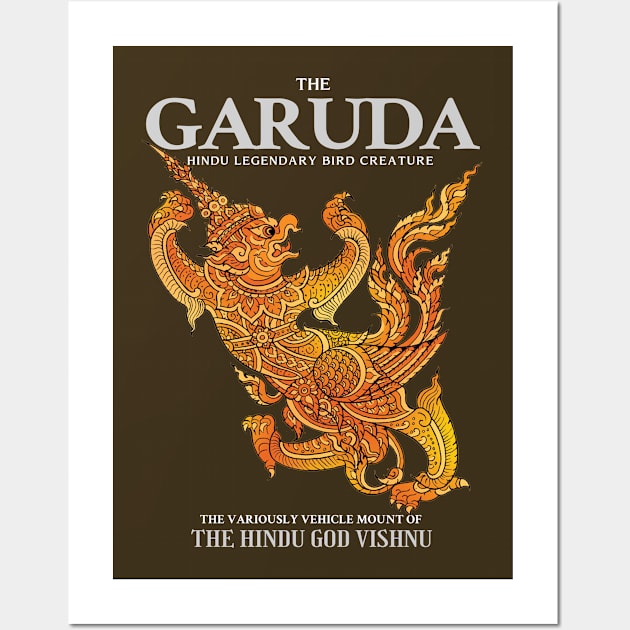 The Garuda Mural Painting Wall Art by KewaleeTee